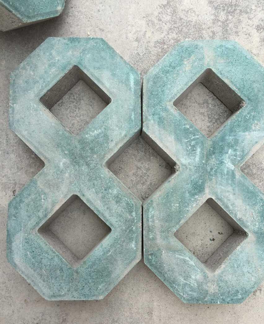 西安8字植草磚 停車場(chǎng)用草坪磚