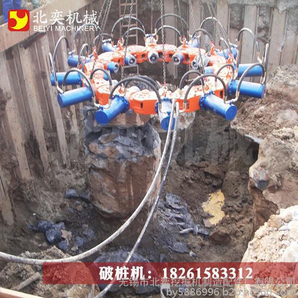 上海液壓破樁機現(xiàn)場，破樁機圖片，破樁機那里有，破樁機什么品牌好