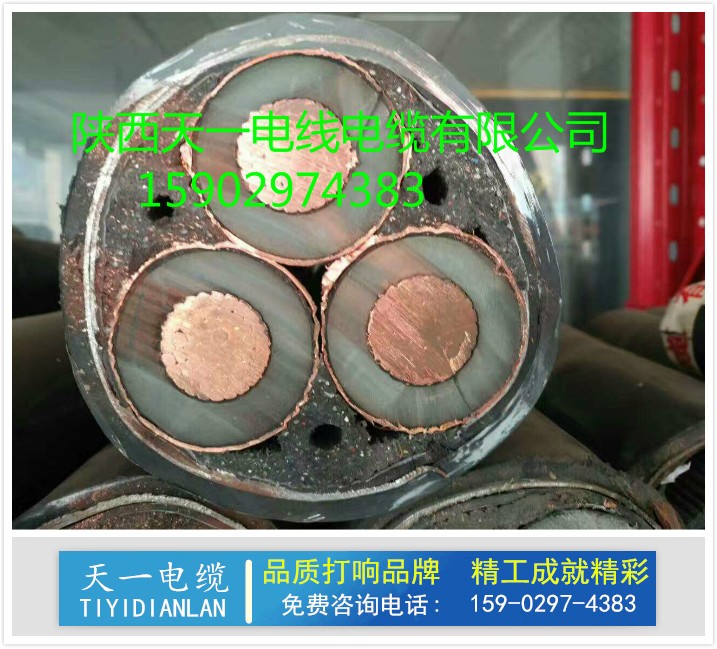 陜西天一電纜廠 眾陜牌YJV22 陜西西安國標(biāo)8.7/15KV高壓電纜廠