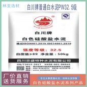 西安白水泥廠家 西安PW32.5級(jí)白水泥 西安白川牌32.5級(jí)白水泥